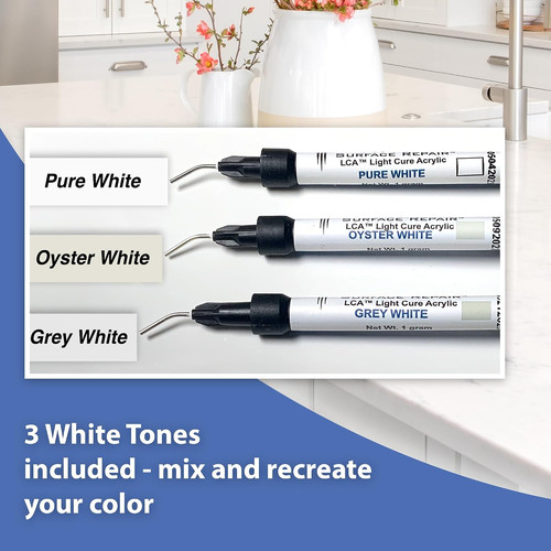 White tones quartz worktop - white,