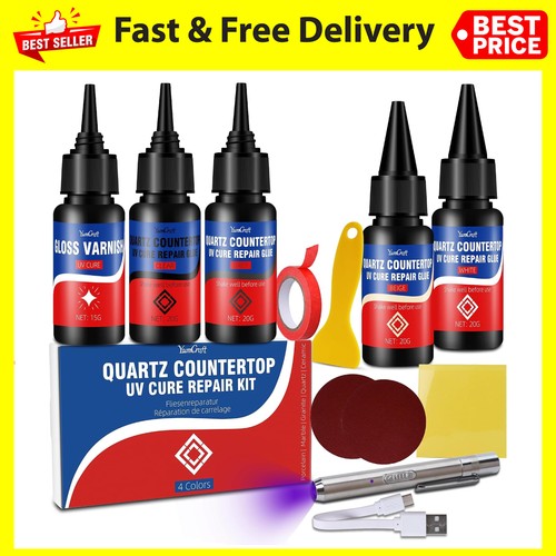 Quartz worktop repair kit - quartz, uv