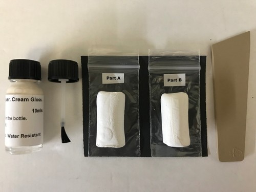 Cream quartz worktop epoxy - quartz,