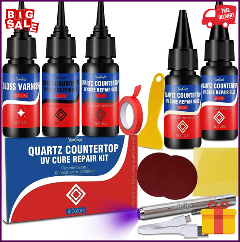 Quartz worktop repair kit - quartz, uv